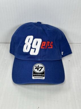 OKC Comets 47 Clean Up Adjustable Hat Cap Blue 89ers Structured MiLB Baseball
